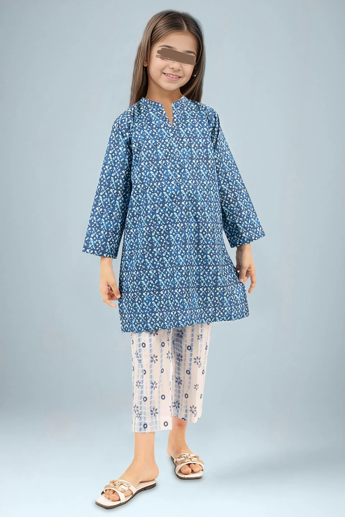 SAYA's Printed Cambric Stitched 2 Piece For Mom And Daughter - Image 2