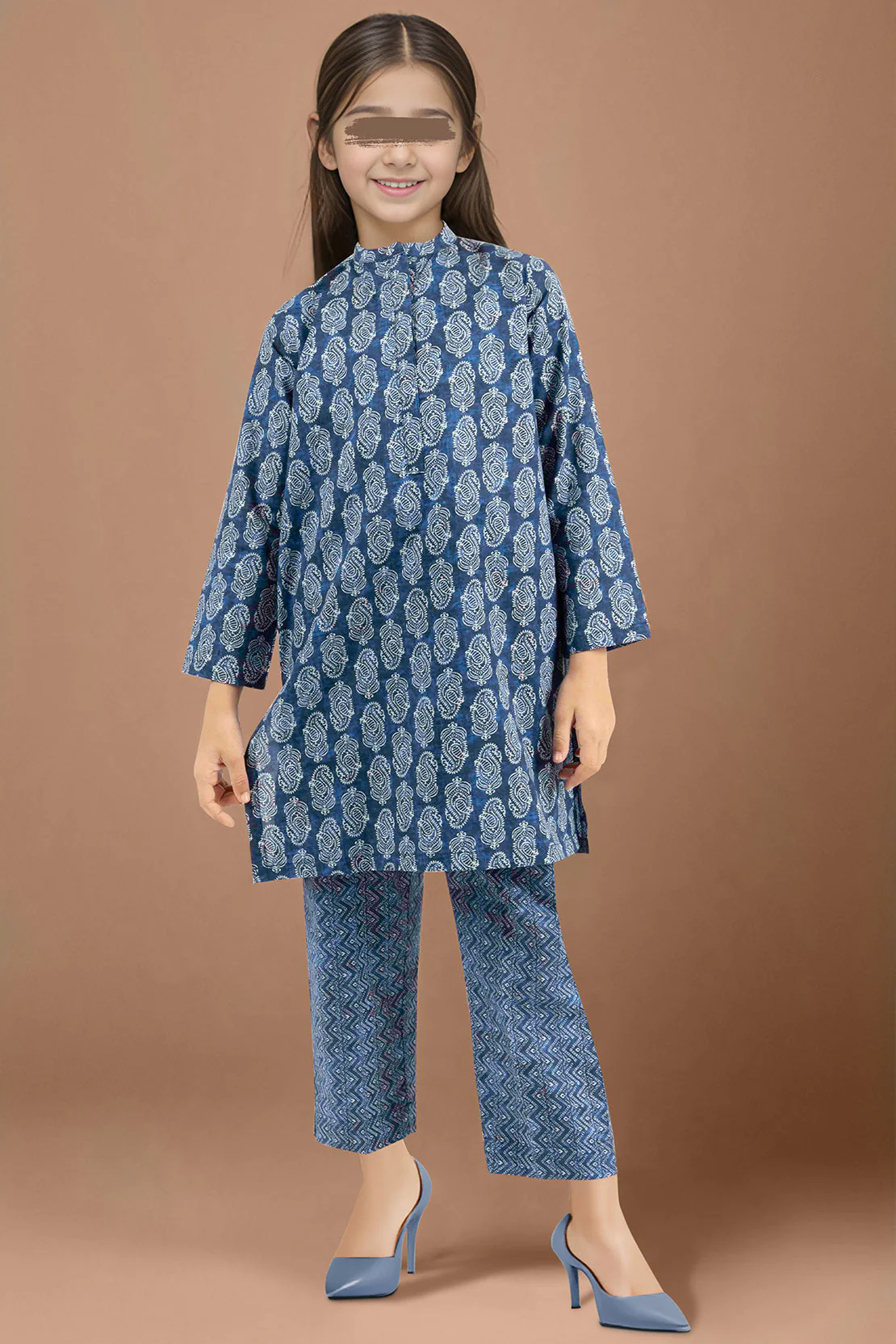 SAYA's Printed Cambric Stitched Mom And Daughter - Image 3