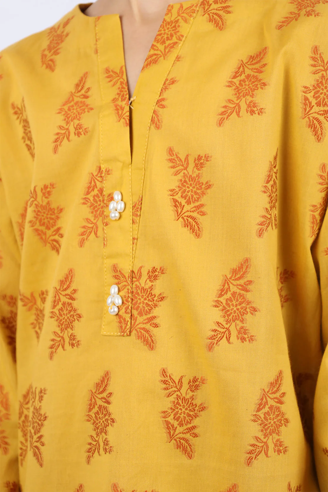 SAYA's Printed Cotton Jacquard Embroidered Stitched For Mom And Daughter - Image 6