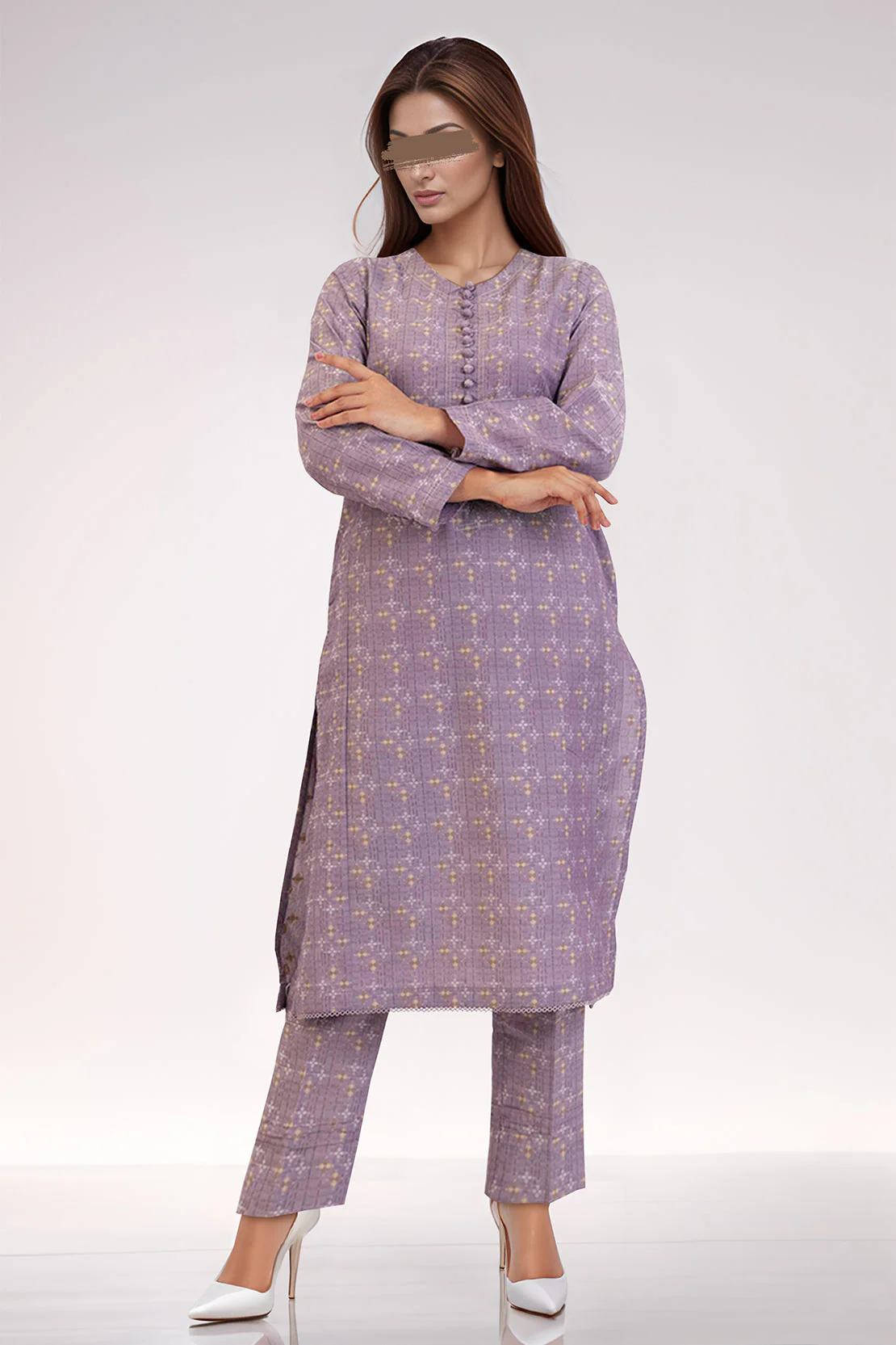 SAYA's Printed Cotton Jacquard Stitched For Mom And Daughter - Image 3