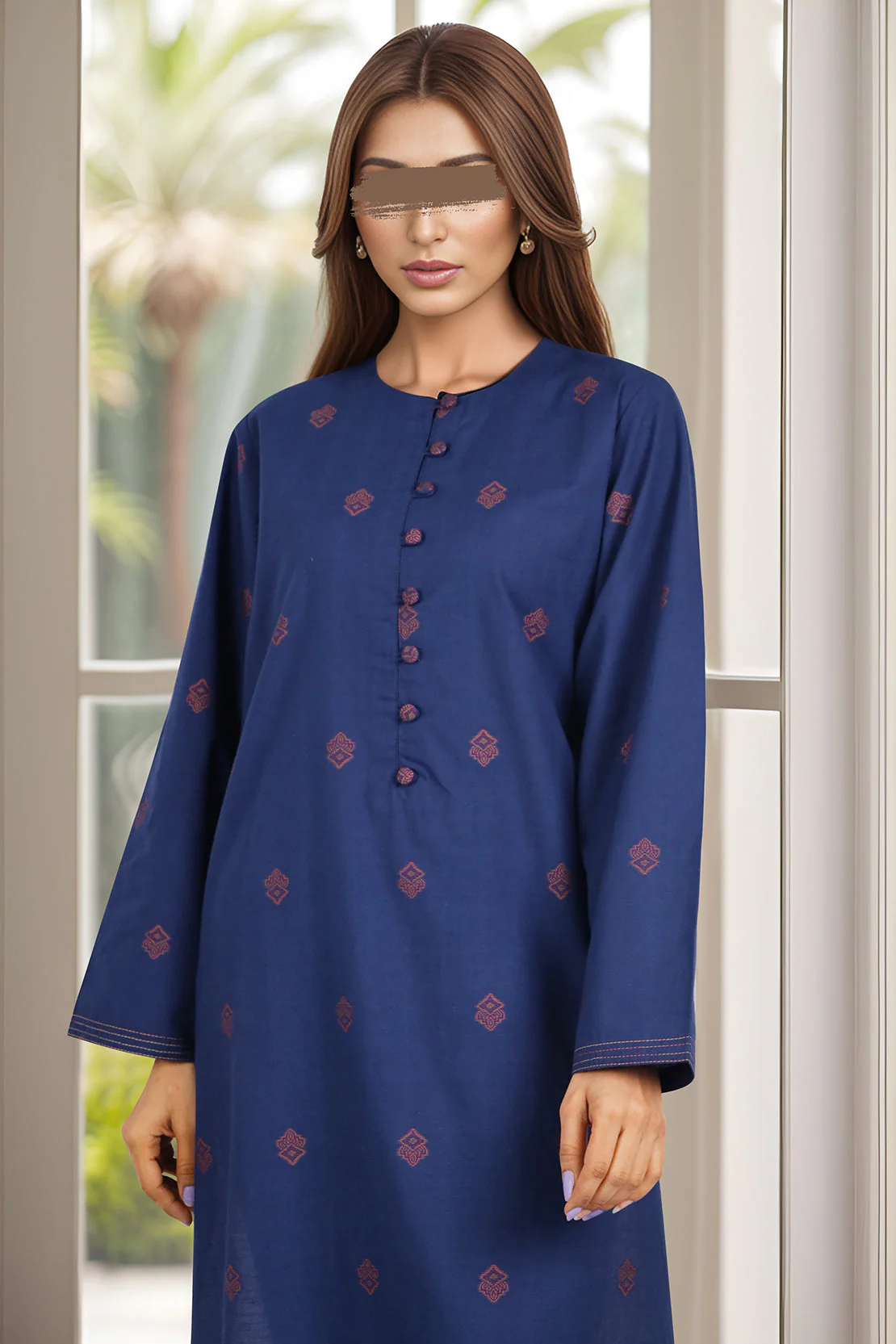 SAYA's Printed Cotton Jacquard Stitched For Mom And Daughter - Image 3