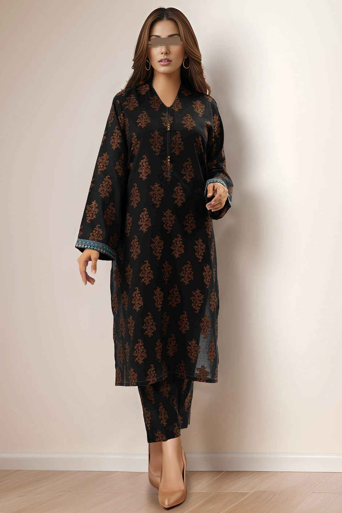 SAYA's Printed Cotton Jacquard Stitched For Mom And Daughter - Image 5