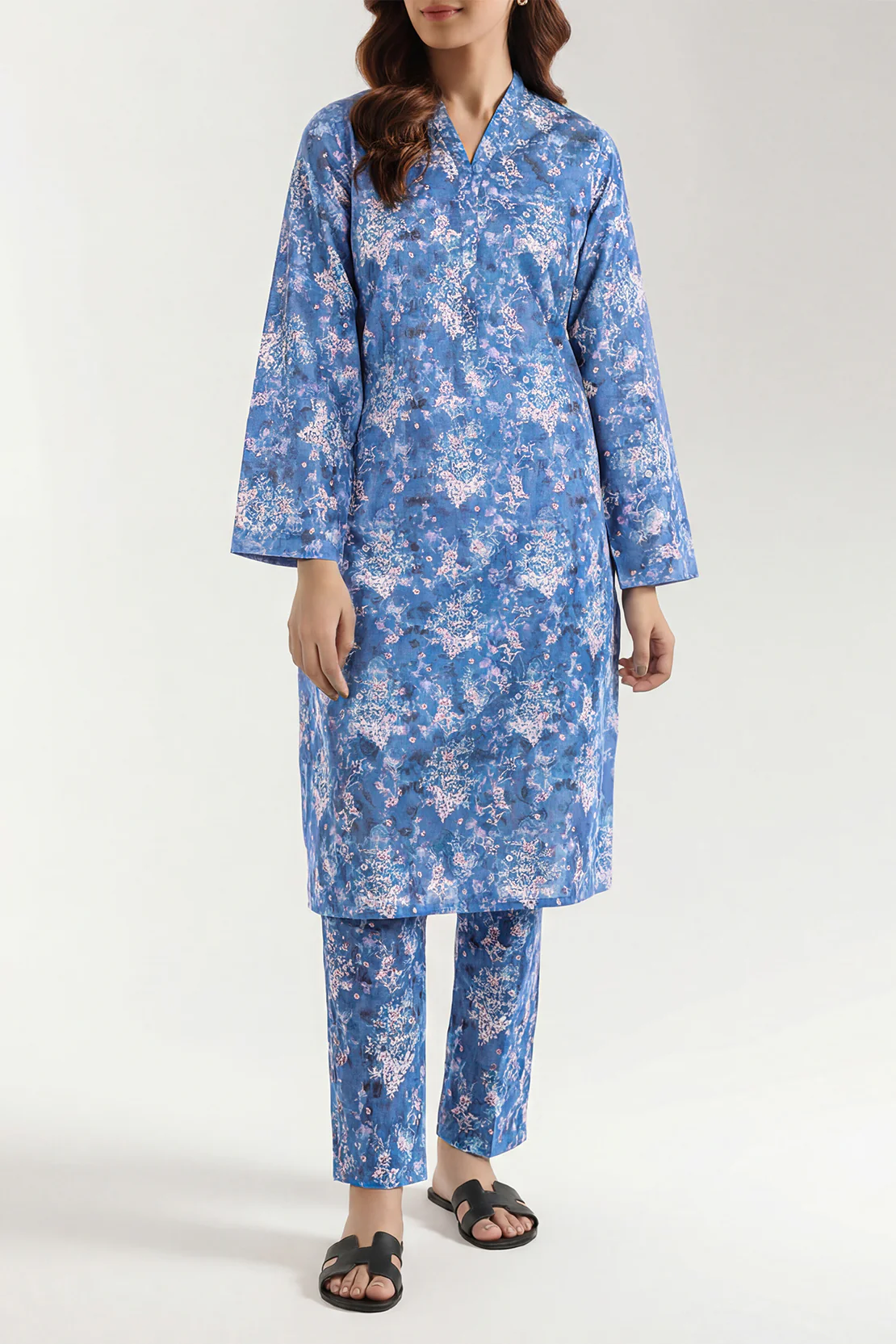 Saya'S Printed Khaddar/Linen Stitched Mom And Daughter - Image 5