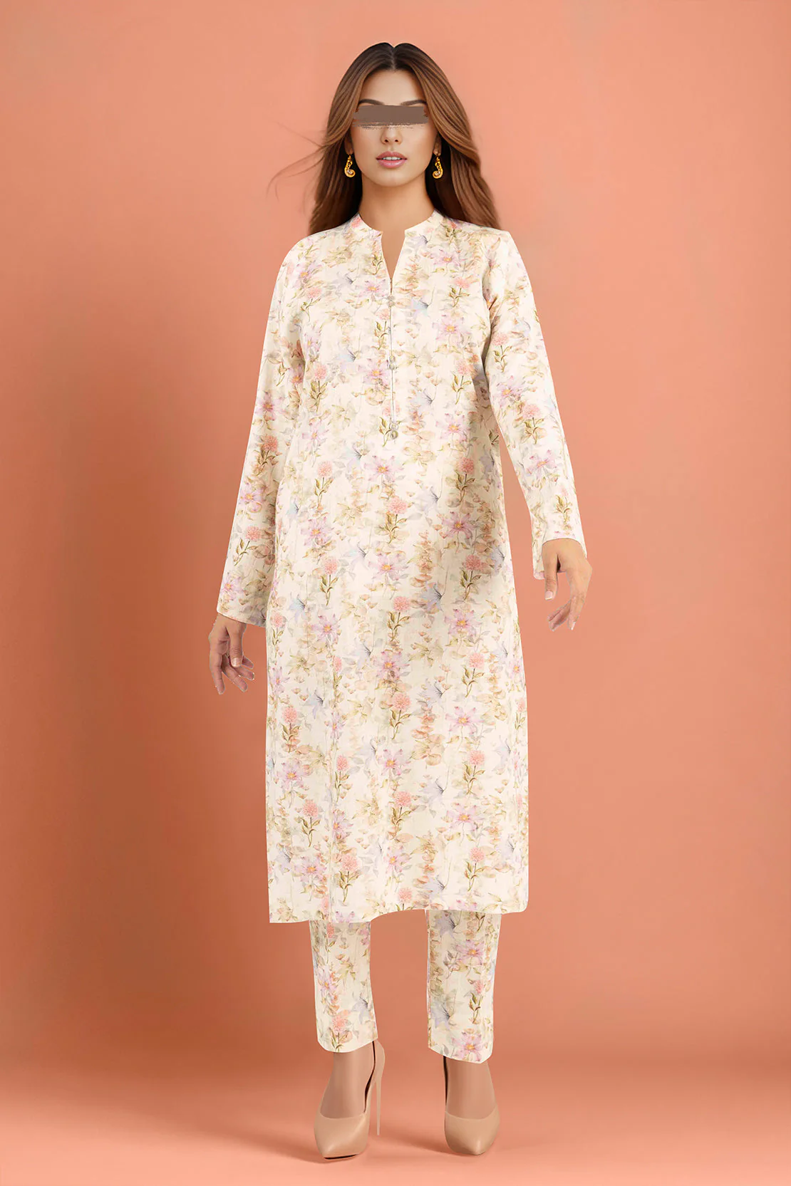Saya'S Printed Khaddar Stitched For Mom And Daughter - Image 3