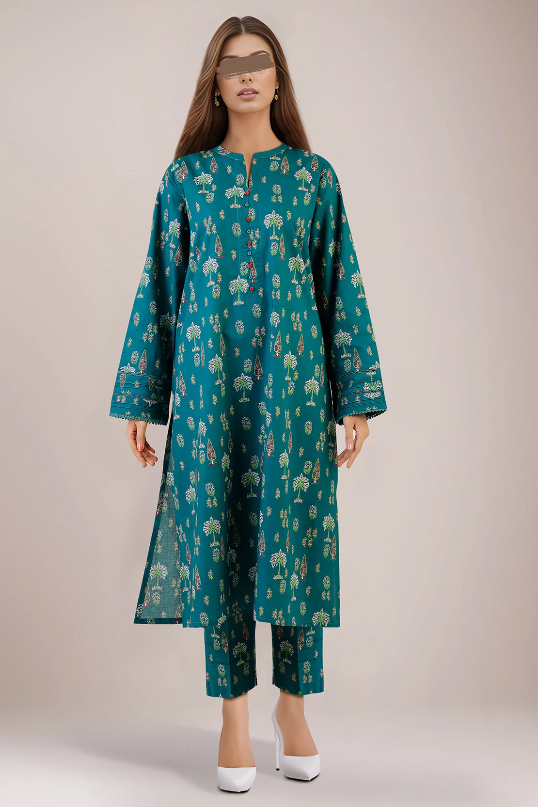 SAYA's Printed Lawn Stitched For Mom And Daughter - Image 6