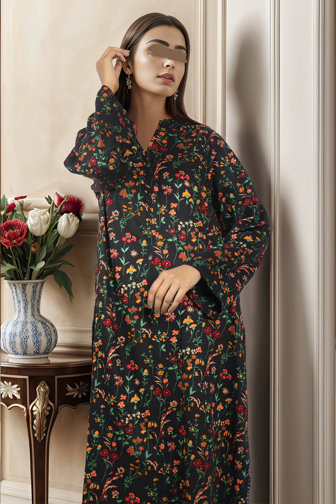 Saya'S Printed Viscose Twill Stitched For Mom And Daughter - Image 6