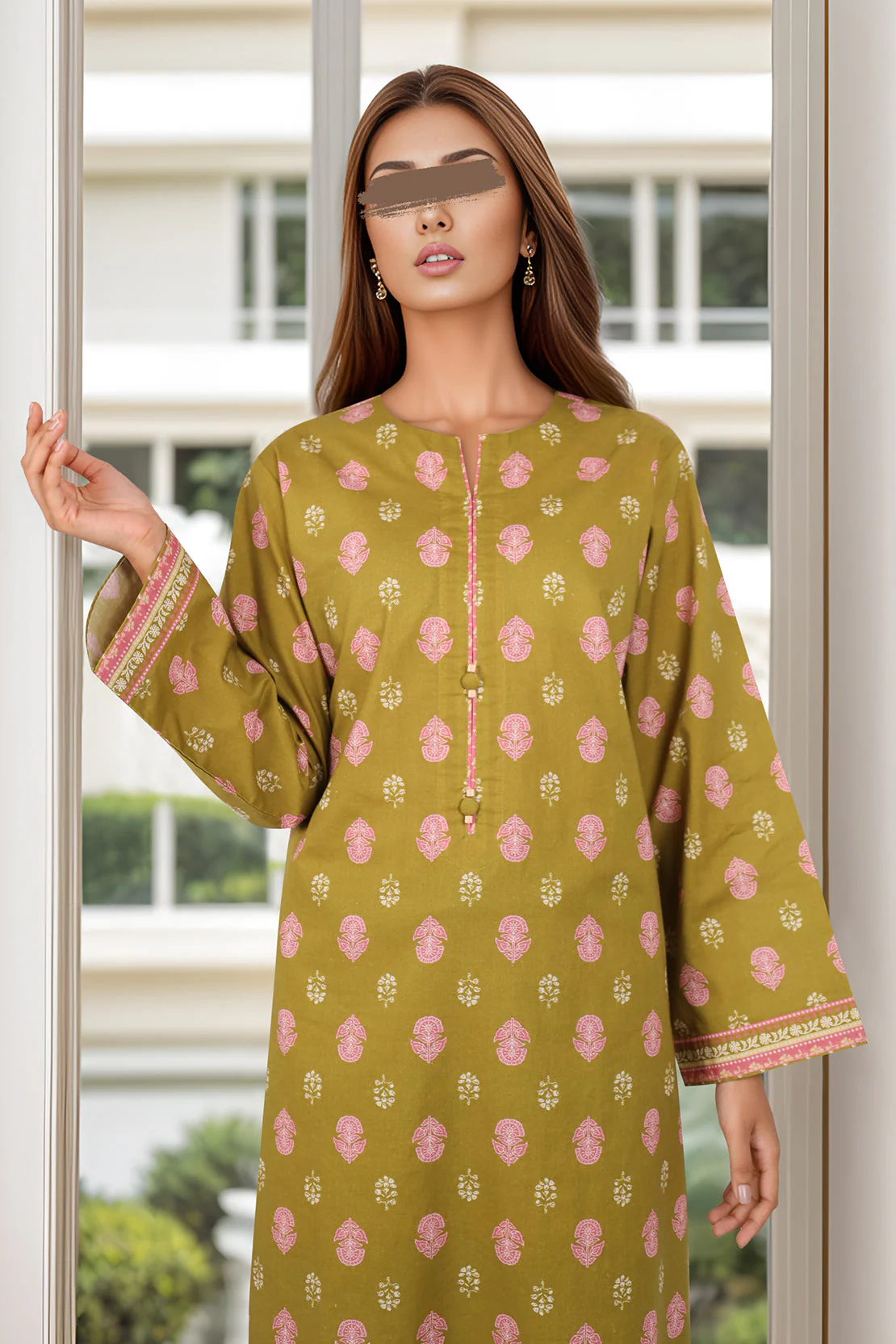 SAYA's Stitched Printed Cambric/Lawn For Mom And Daughter - Image 5