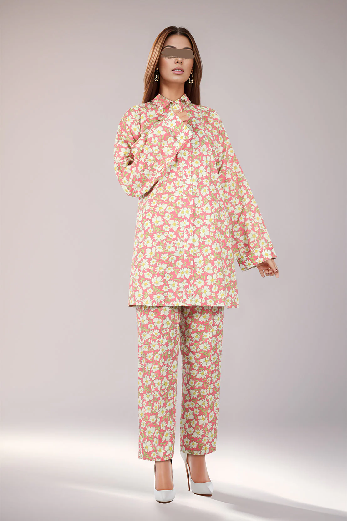 SAYA's Stitched Printed Cambric/Lawn For Mom And Daughter - Image 3