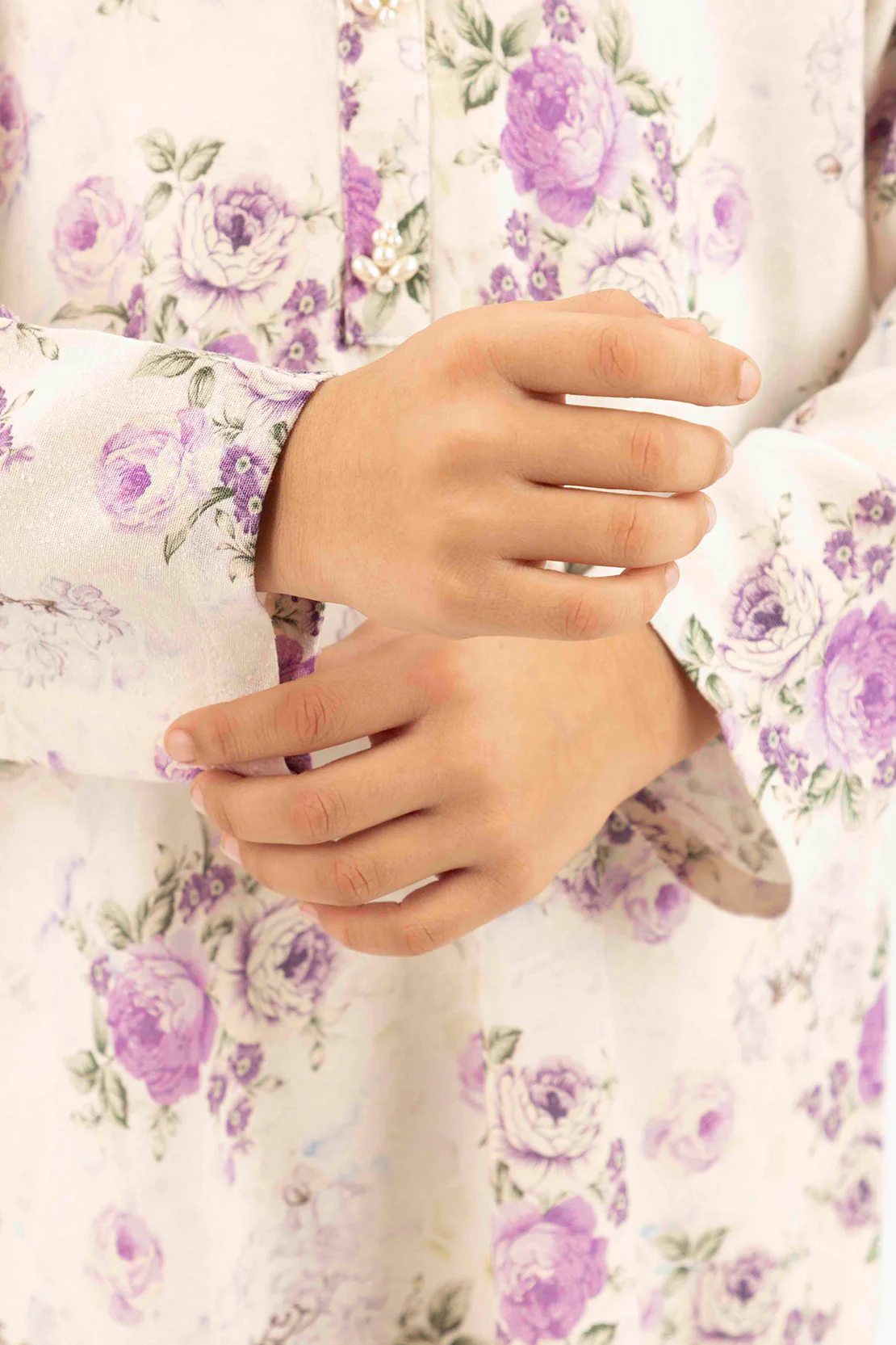 Saya'S Stitched Printed Karandi For Mom And Daughter - Image 9