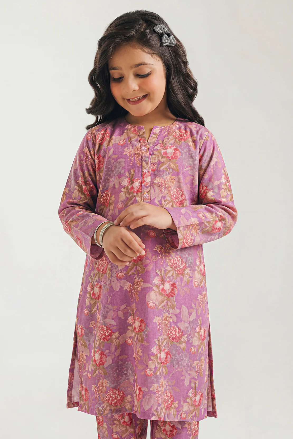 Saya'S Stitched Printed Viscose Twill For Mom And Daughter - Image 3