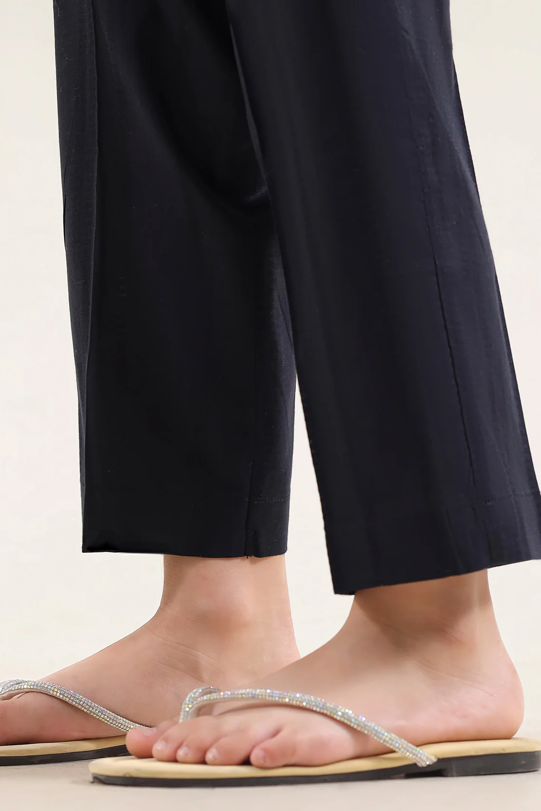 Self Jacquard Pant For Kids