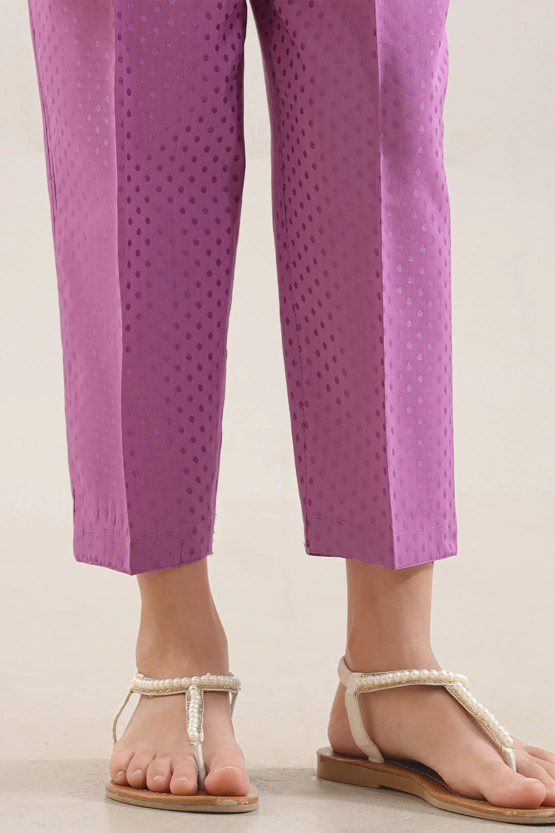 Self Jacquard Pant For Kids - Image 2
