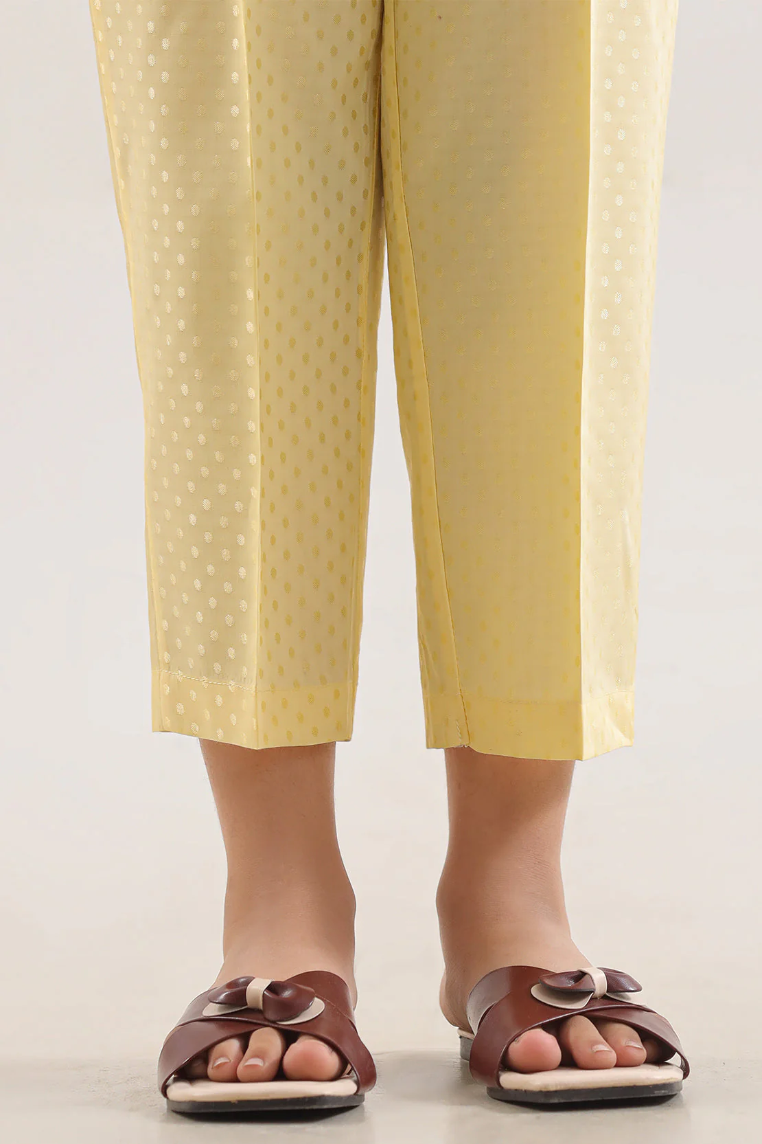 Self Jacquard Pant For Kids