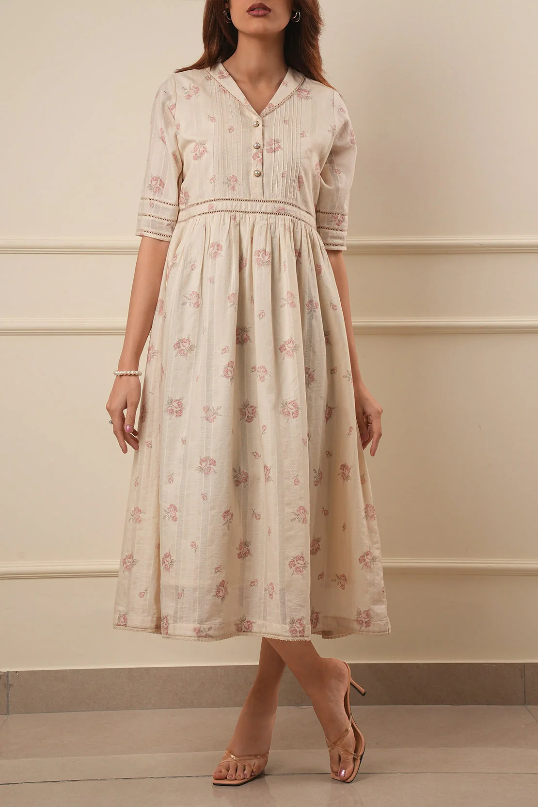 Self Jacquard Stitched Shirt - Image 2