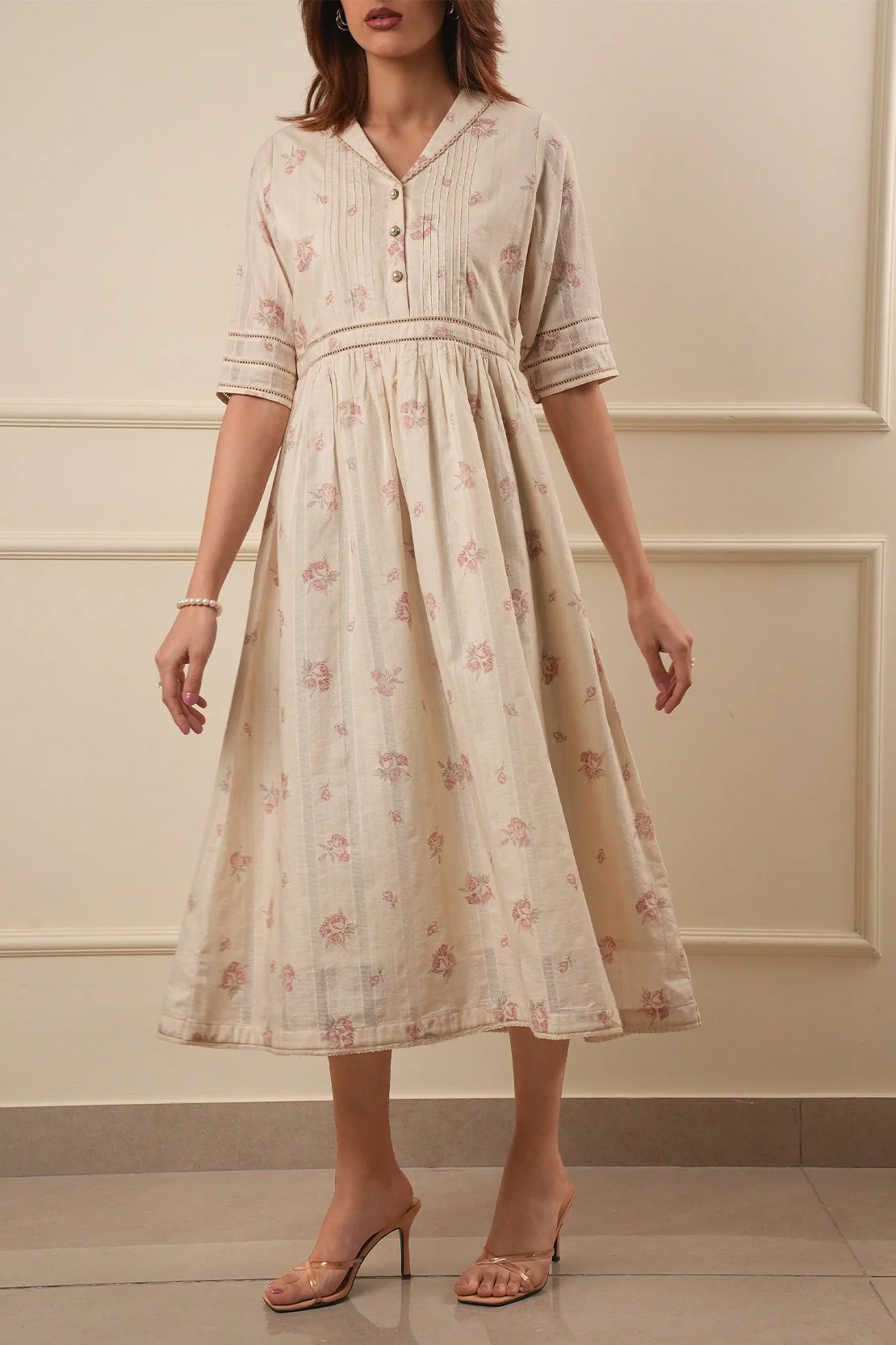 Self Jacquard Stitched Shirt - Image 3