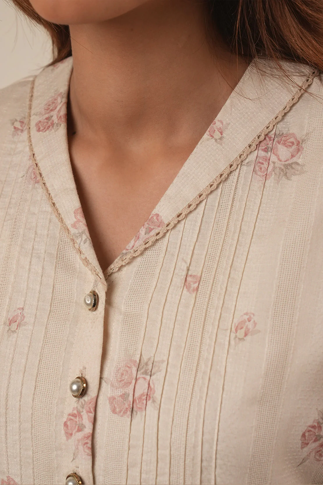 Self Jacquard Stitched Shirt - Image 7