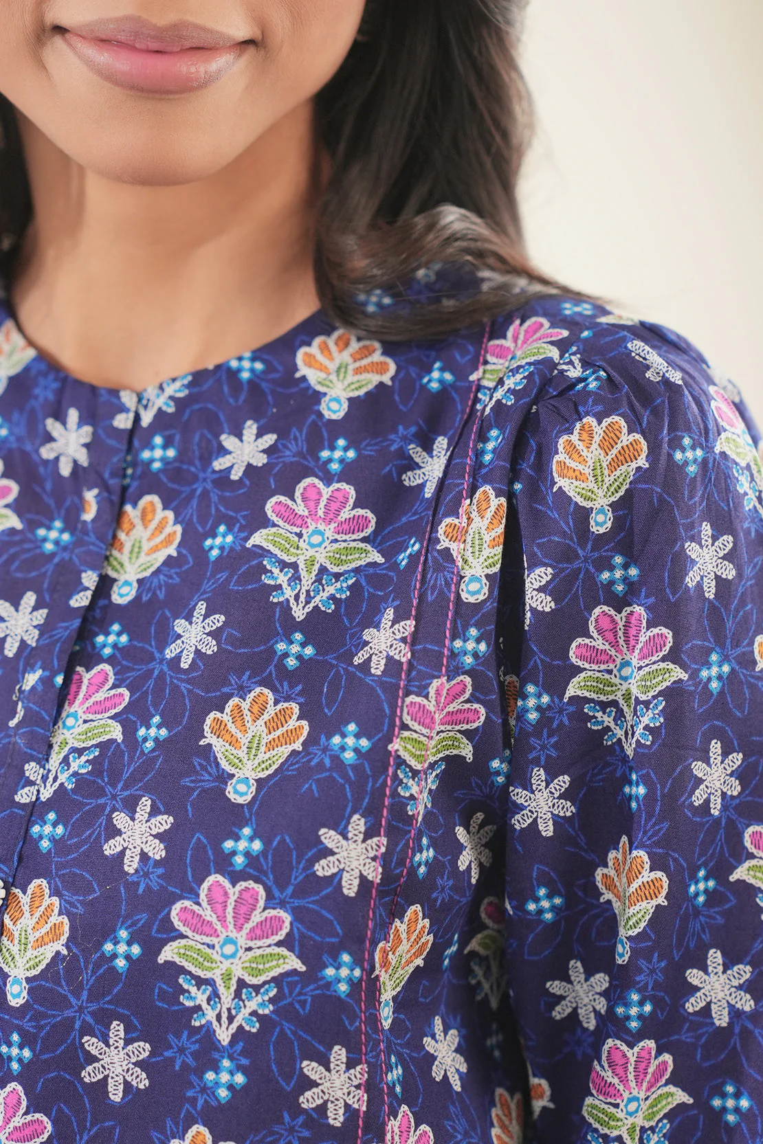 Slub Cotton Stitched Shirt - Image 5
