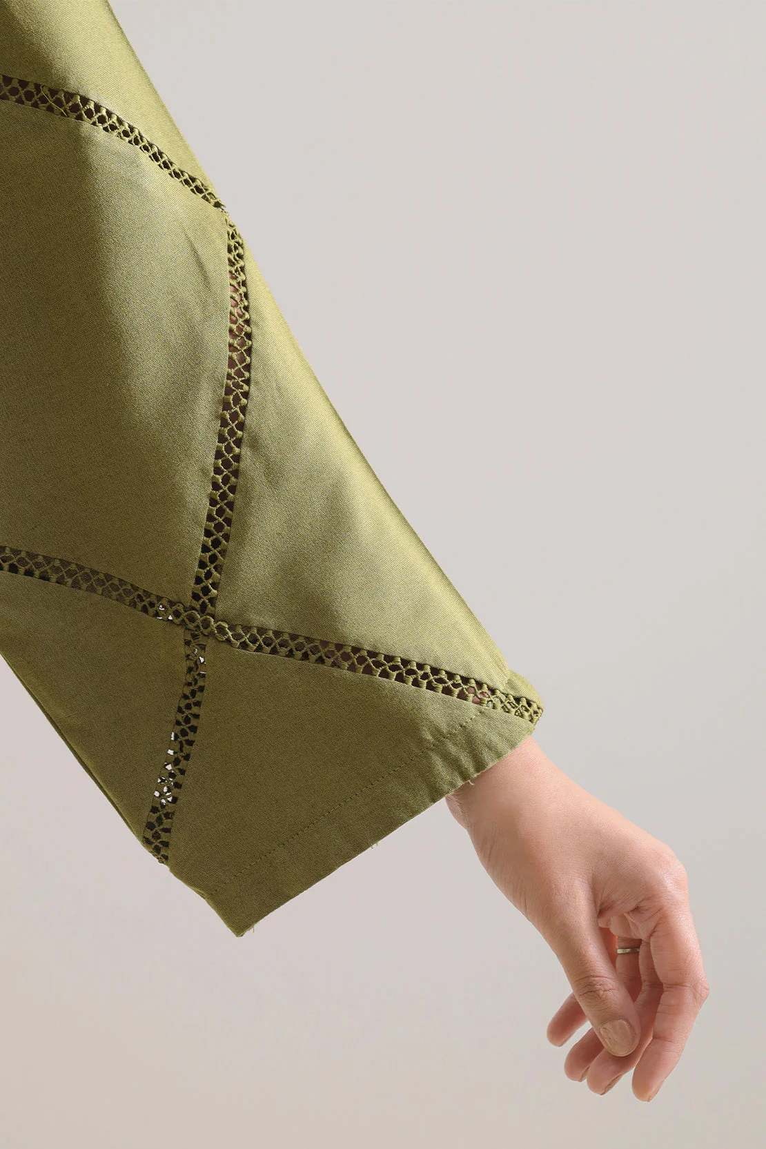 Solid Acrylic Stitched Shirt/Trouser 2 Piece - Image 5