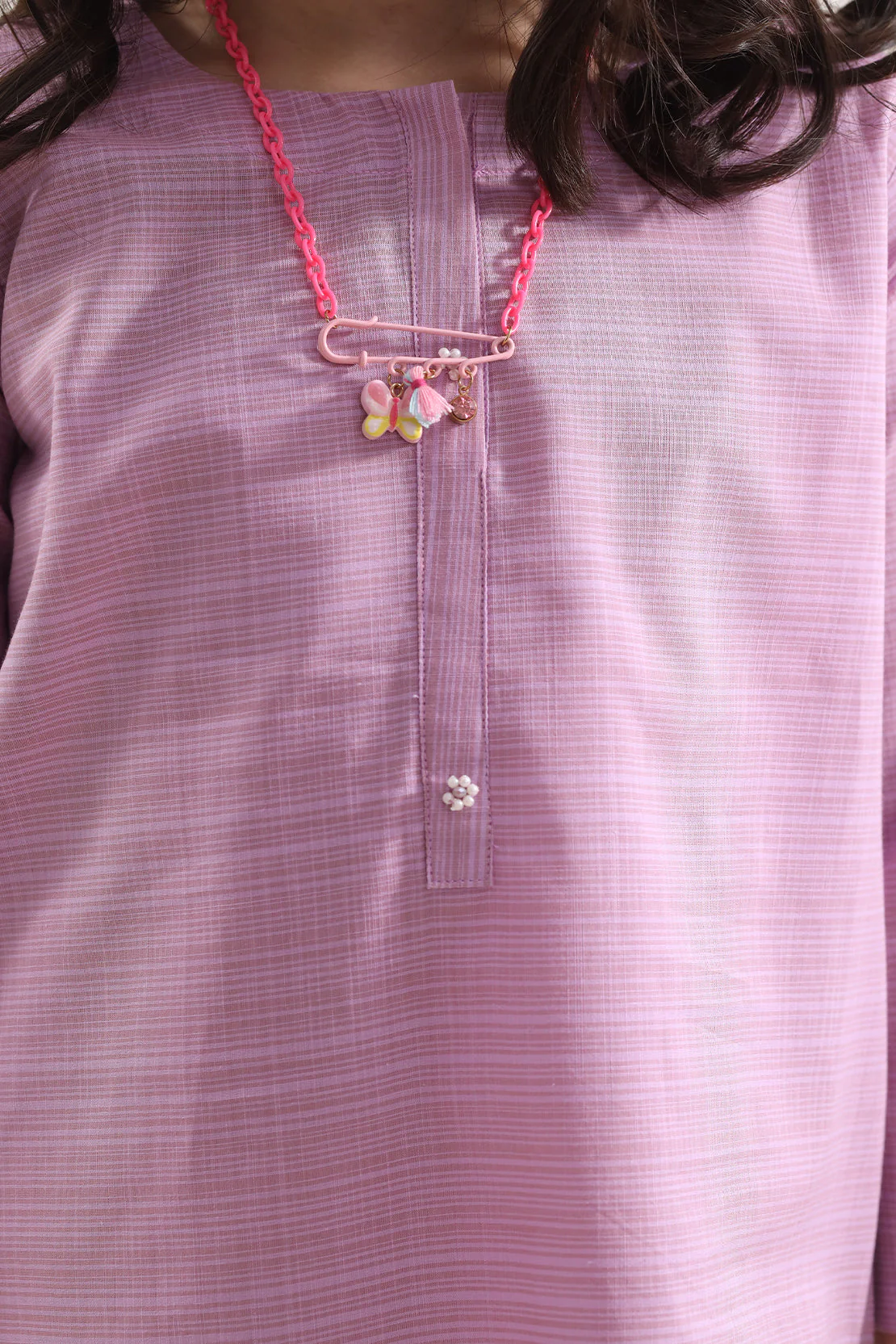 Solid Cambric Stitched 2 Piece (Shirt/Trouser) For Kids - Image 5