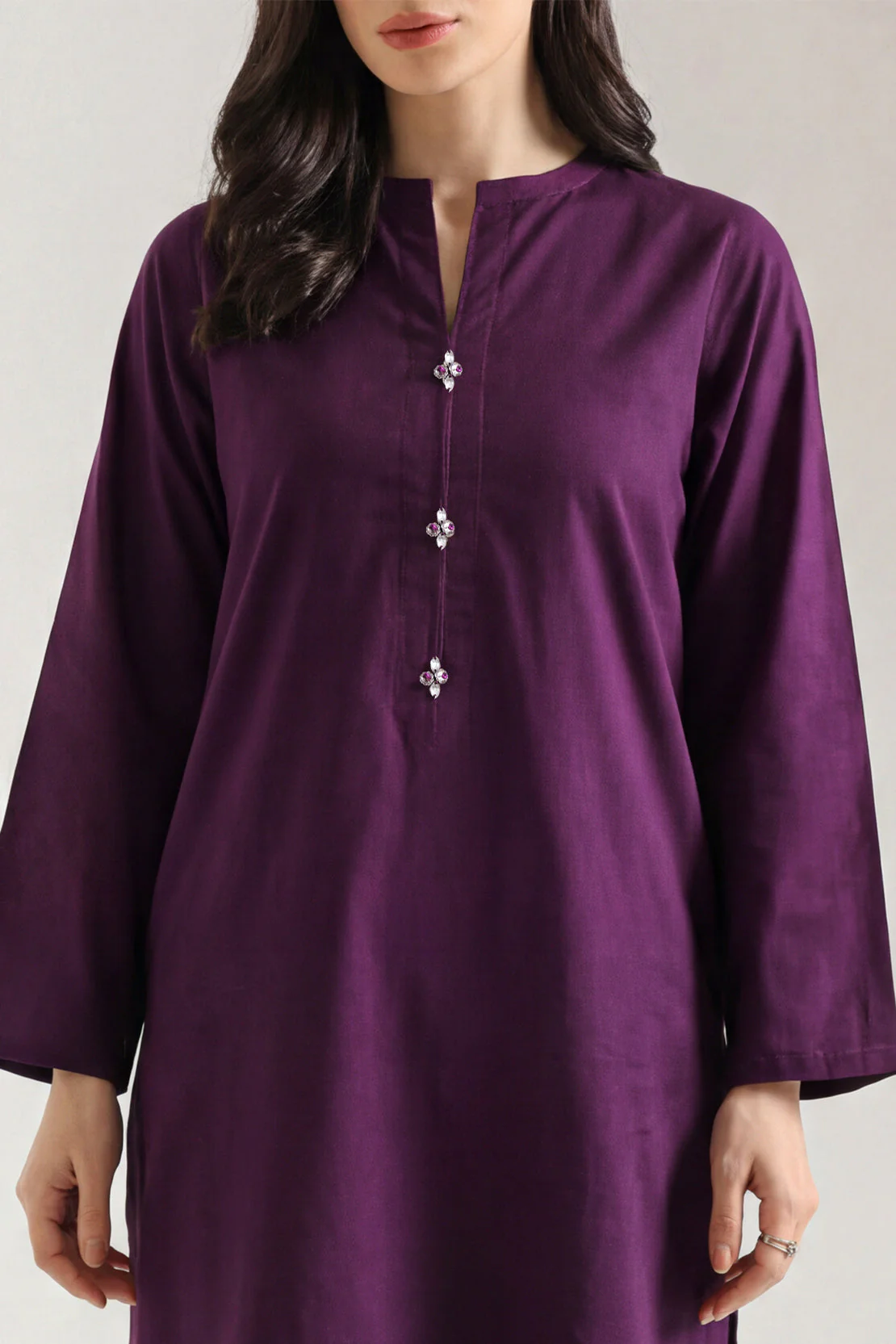 Solid Cambric Stitched 2 Piece (Shirt/Trouser) - Image 2