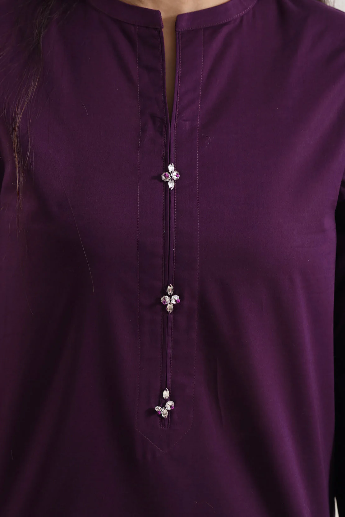 Solid Cambric Stitched 2 Piece (Shirt/Trouser) - Image 4