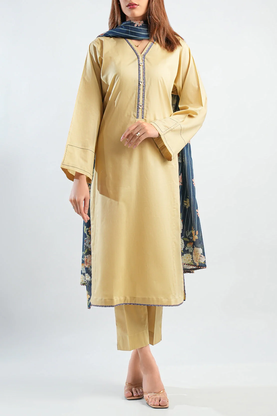 Solid Cambric Stitched 3 Piece - Image 3