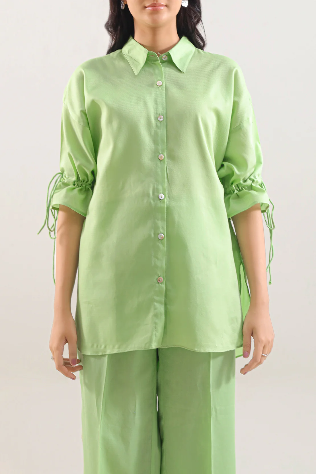 Solid Cotton Dobby Stitched 2 Piece (Shirt/Trouser) - Image 2