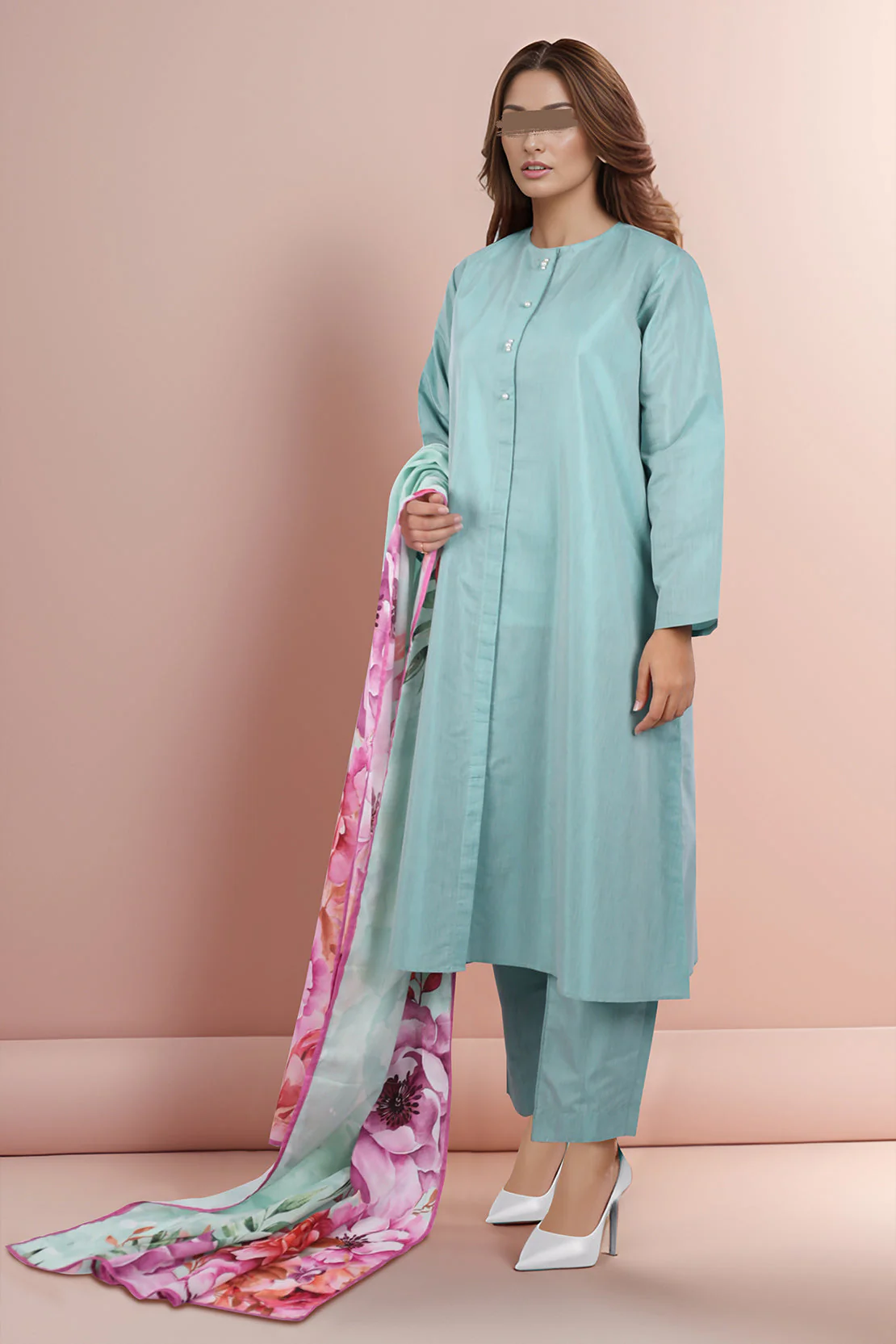 Solid Cotton Filament Stitched 2 Piece (Shirt/Trouser) - Image 2