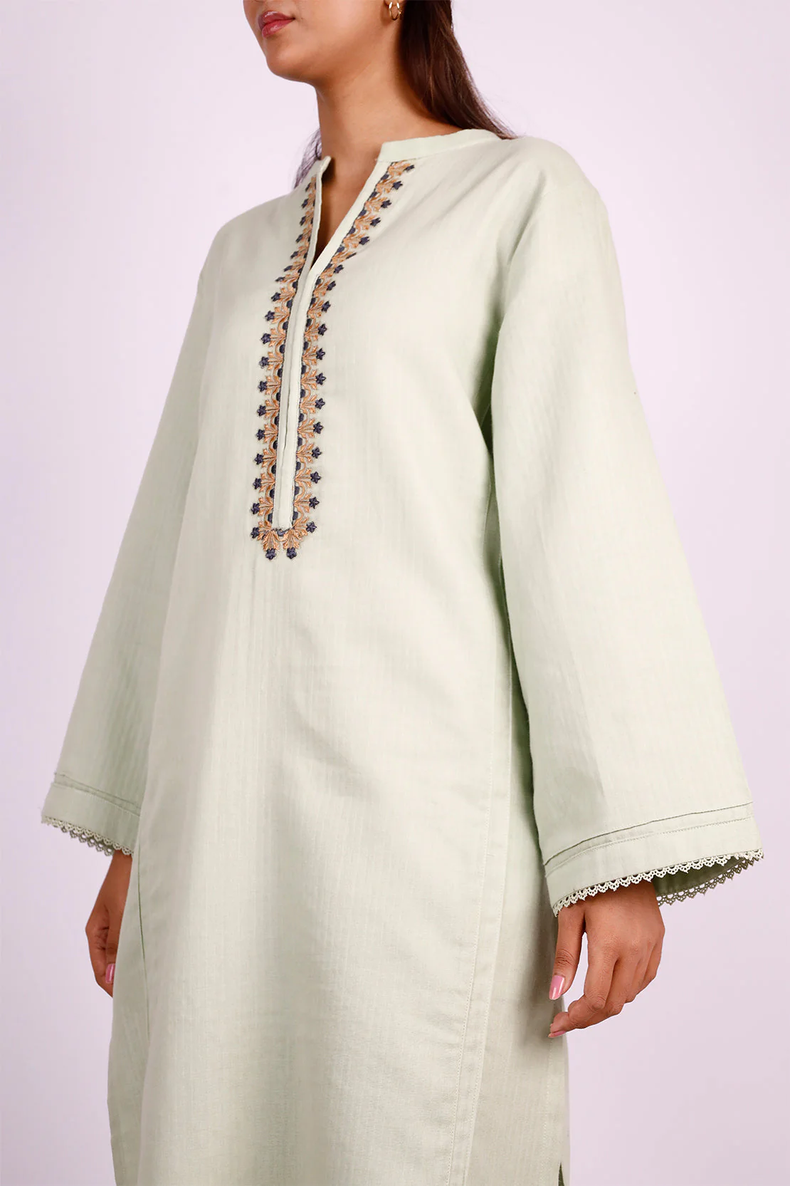Solid Cotton Stitched 2 Piece (Shirt/Trouser) - Image 3