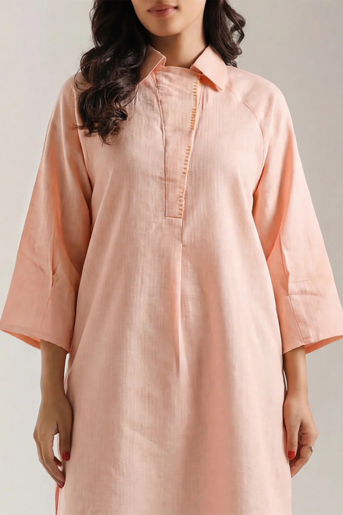 Solid Cotton Stitched 2 Piece (Shirt/Trouser) - Image 2