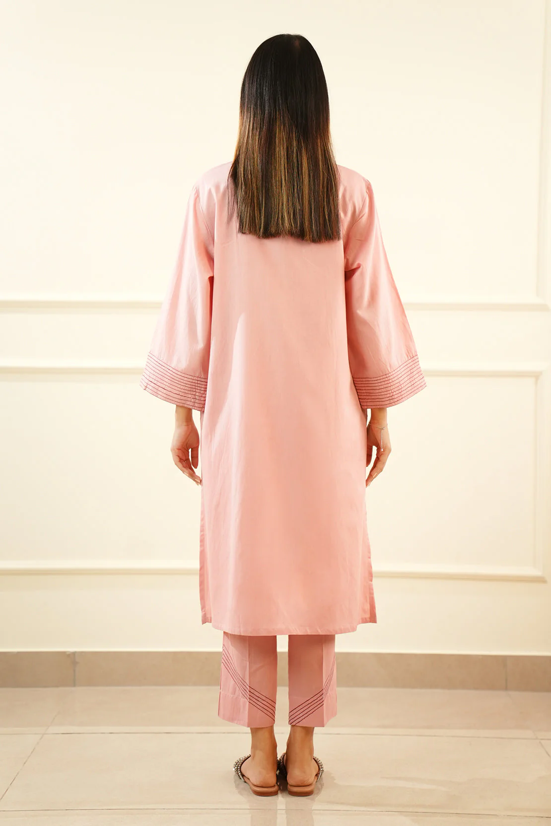 Solid Cotton Stitched 2 Piece (Shirt/Trouser) - Image 6