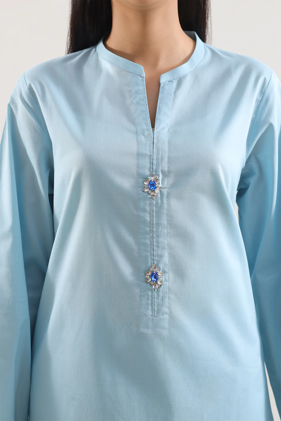 Solid Cotton Stitched 2 Piece (Shirt/Trouser) - Image 3