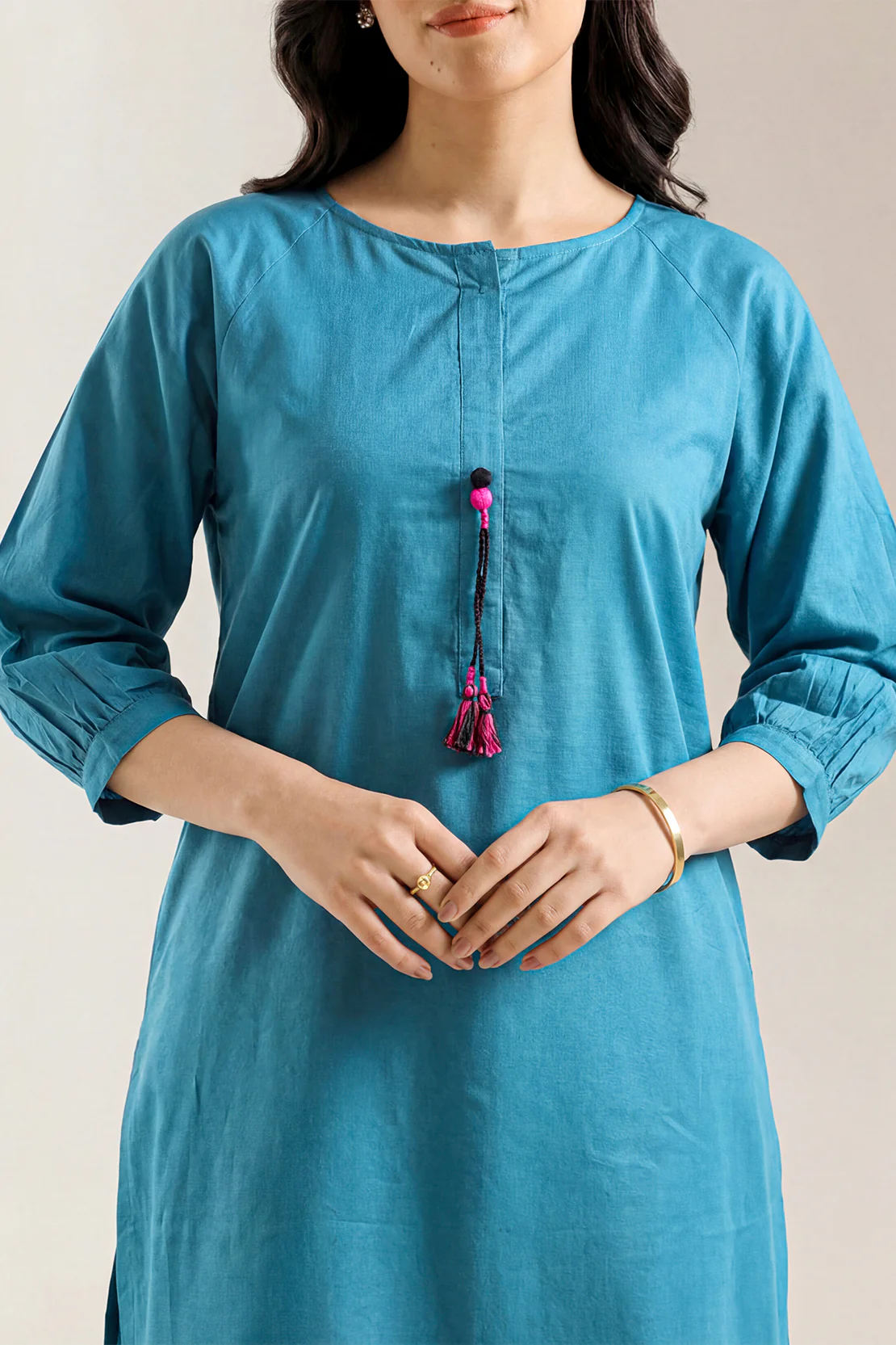 Solid Cotton Stitched 2 Piece (Shirt/Trouser) - Image 2
