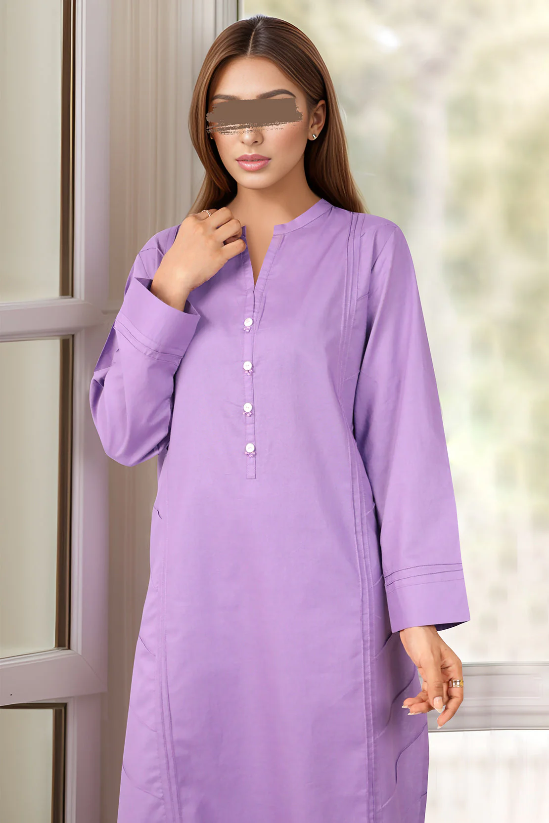 Solid Cotton Stitched 2 Piece (Shirt/Trouser) - Image 3