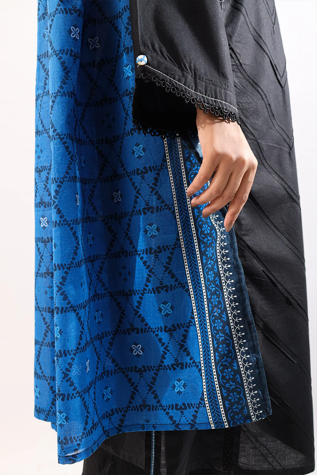 Solid Cotton Stitched 3 Piece - Image 6
