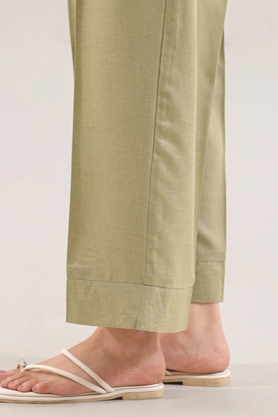 Solid Peach Fabric Stitched 2 Piece (Shirt/Trouser) - Image 5