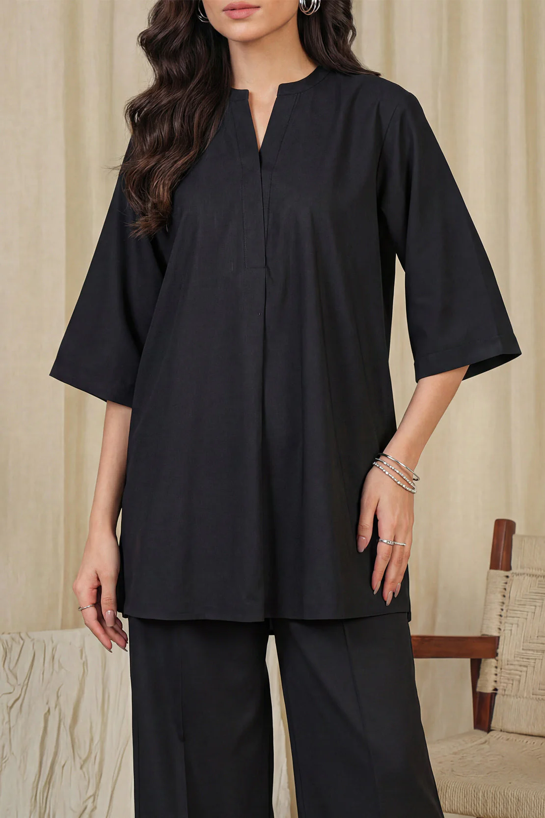 Solid Easy Care Weave Stitched 2 Piece (Shirt/Trouser) - Image 3