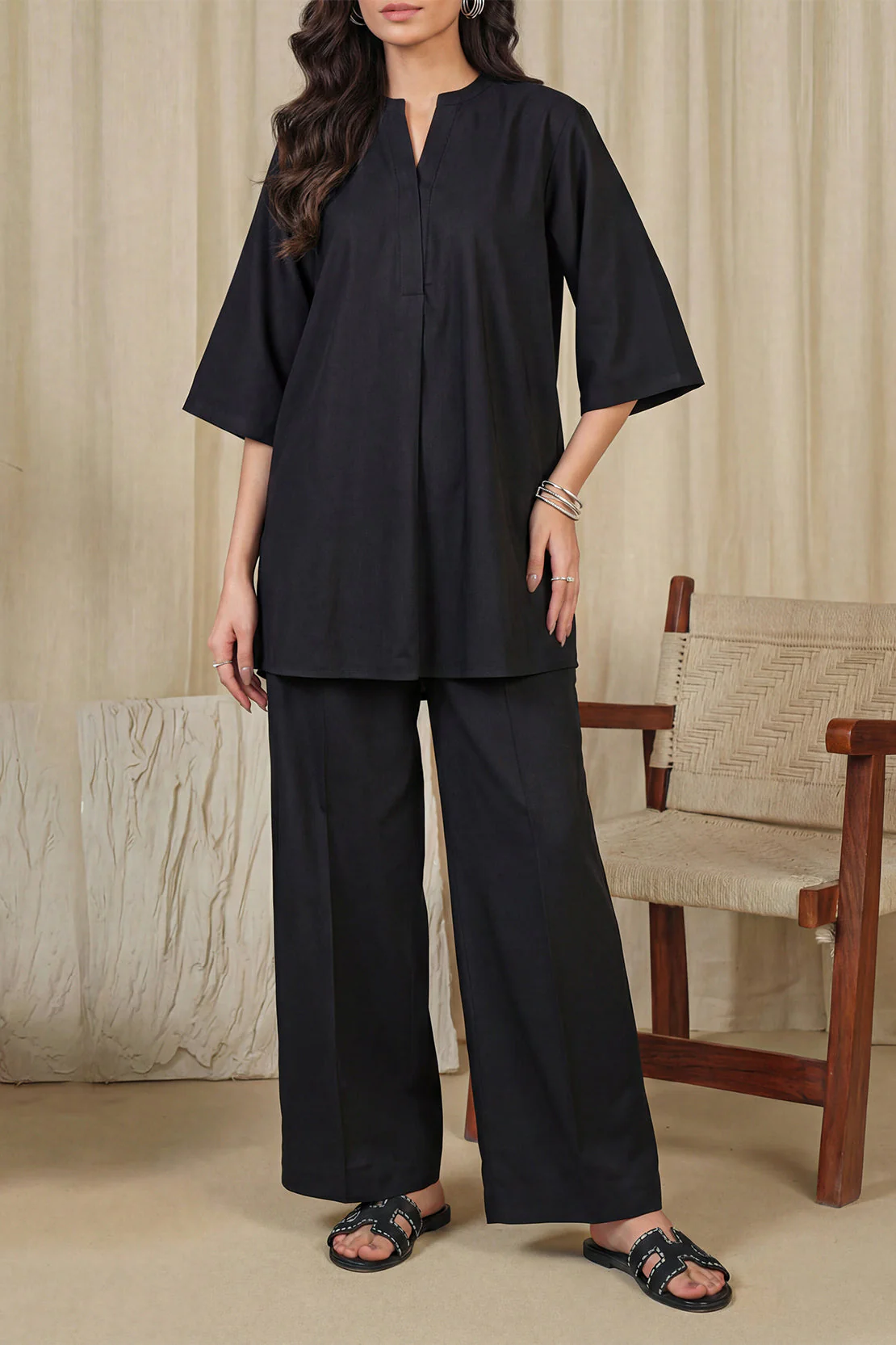 Solid Easy Care Weave Stitched 2 Piece (Shirt/Trouser) - Image 4