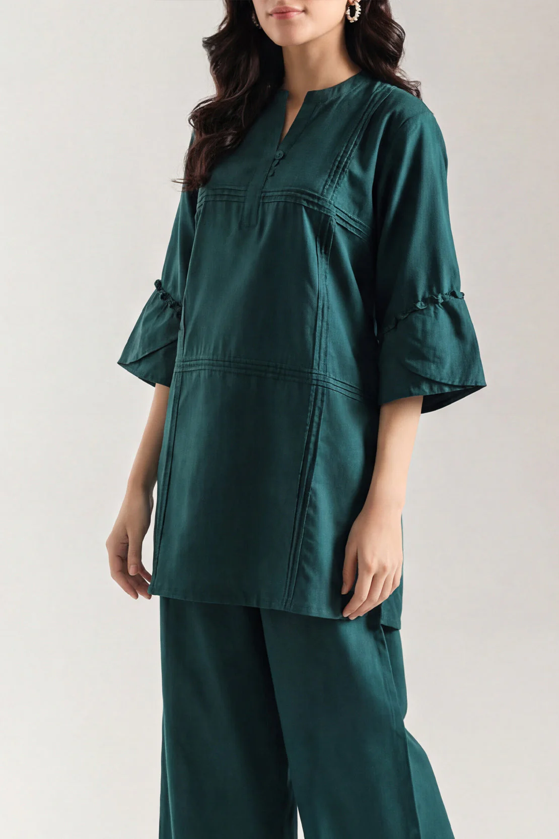 Solid Easy Care Weave Stitched 2 Piece (Shirt/Trouser) - Image 2
