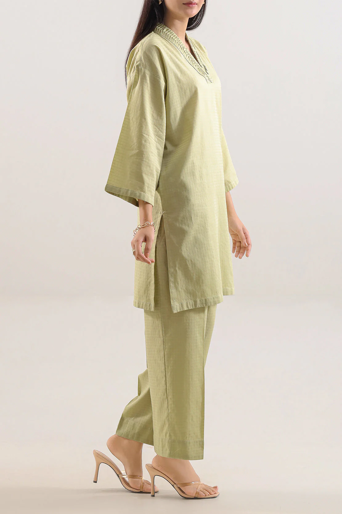 Solid Easy Care Weave Stitched 2 Piece (Shirt/Trouser) - Image 3