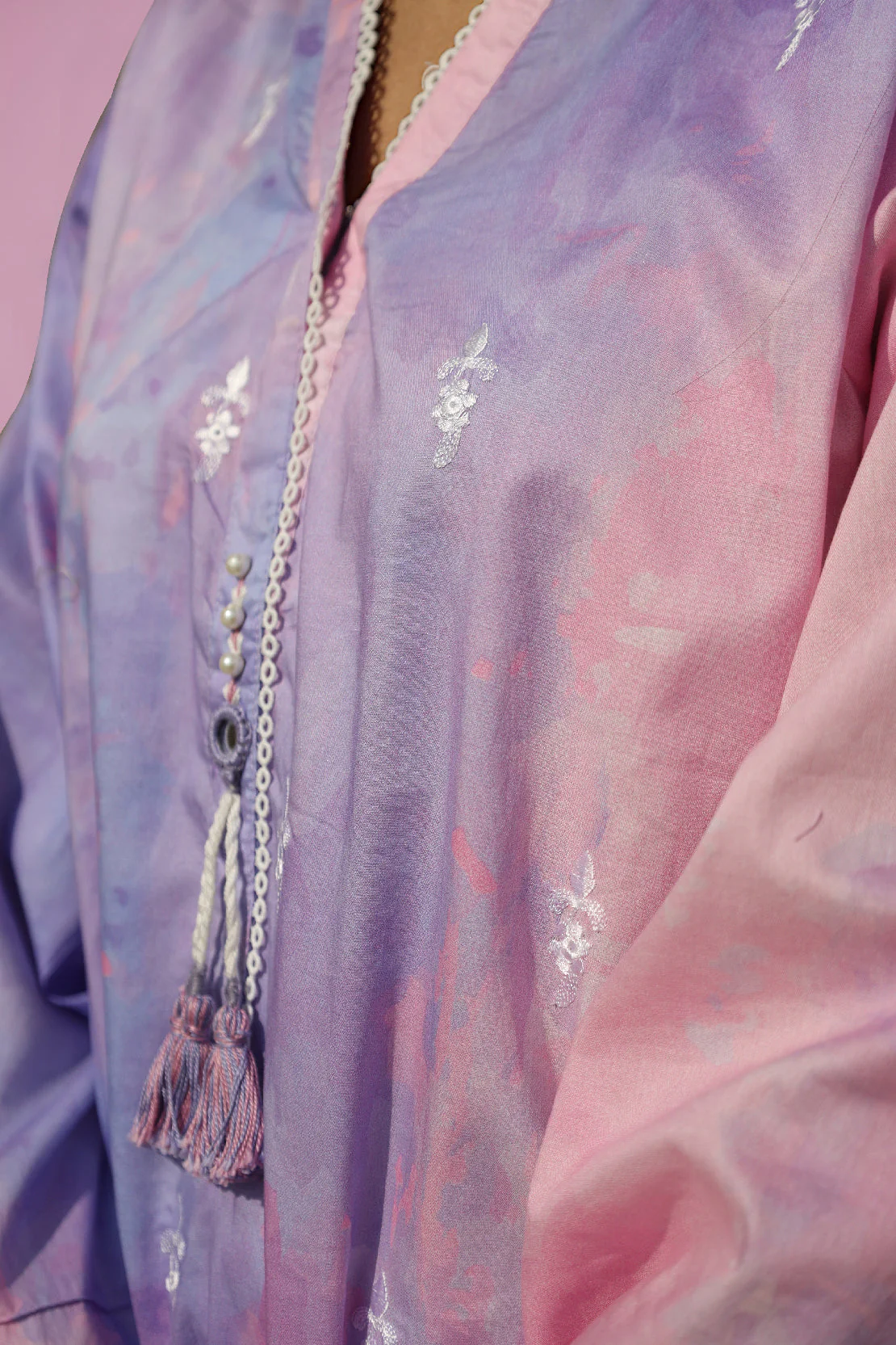 Printed Emb Cambric Stitched 2 Piece (Shirt/Trouser) - Image 3
