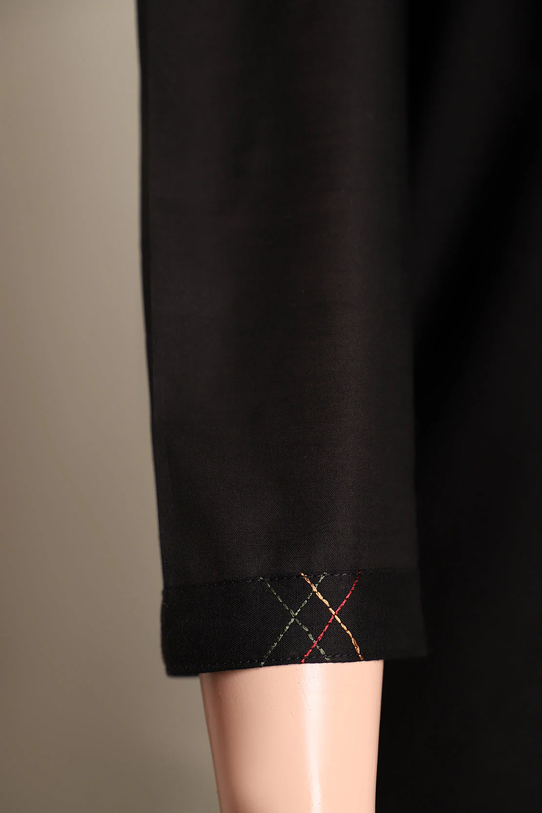 Solid Emb Cotton Stitched 2 Piece (Shirt/Trouser) - Image 4