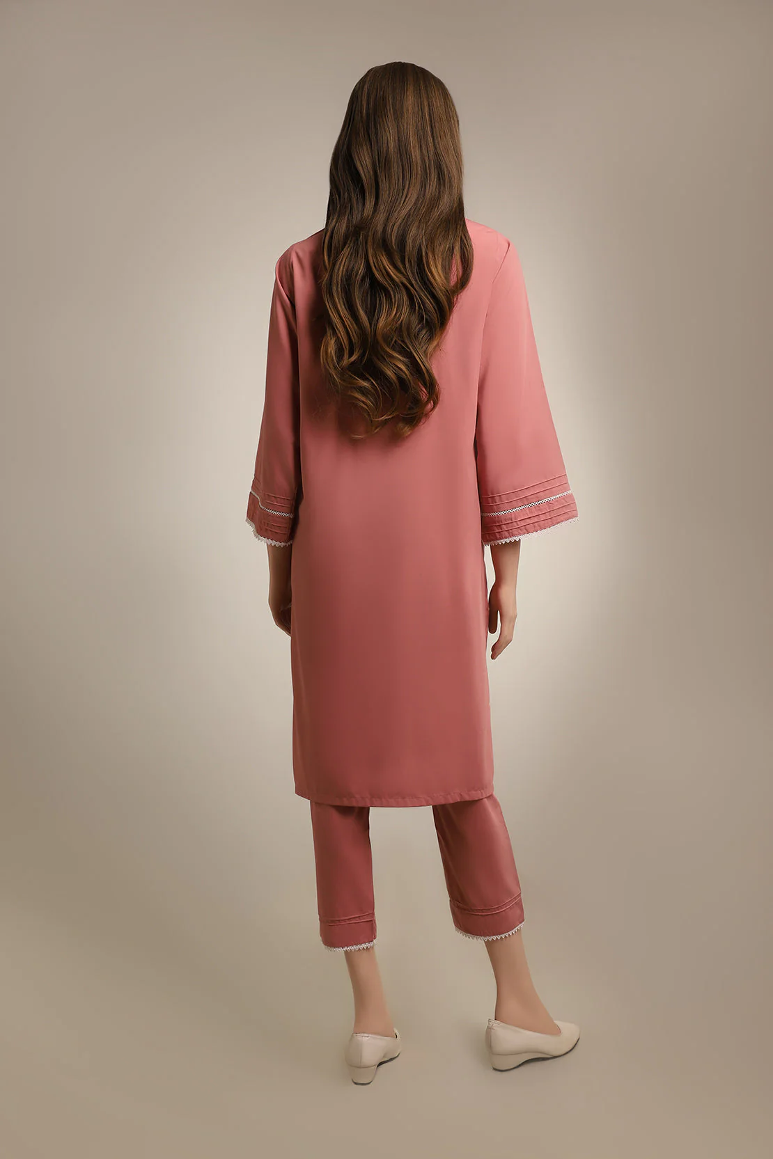 Solid Emb Formal Blended Suit - Image 2