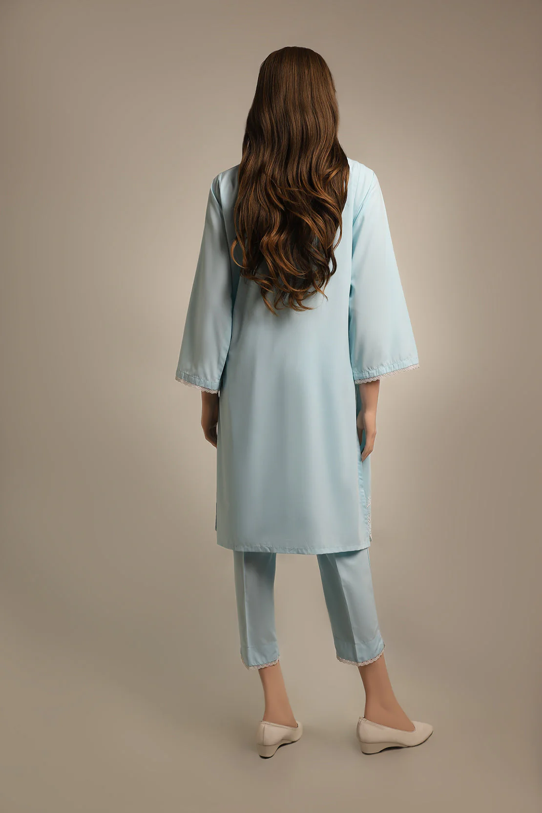 Solid Emb Formal Blended Suit - Image 2