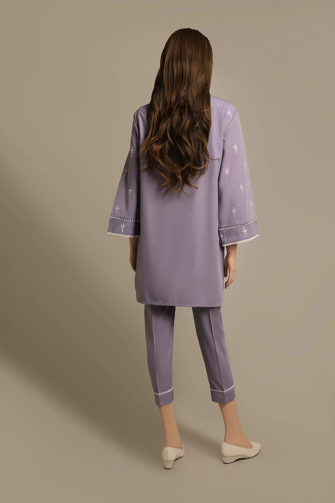 Solid Emb Formal Blended Suit - Image 2