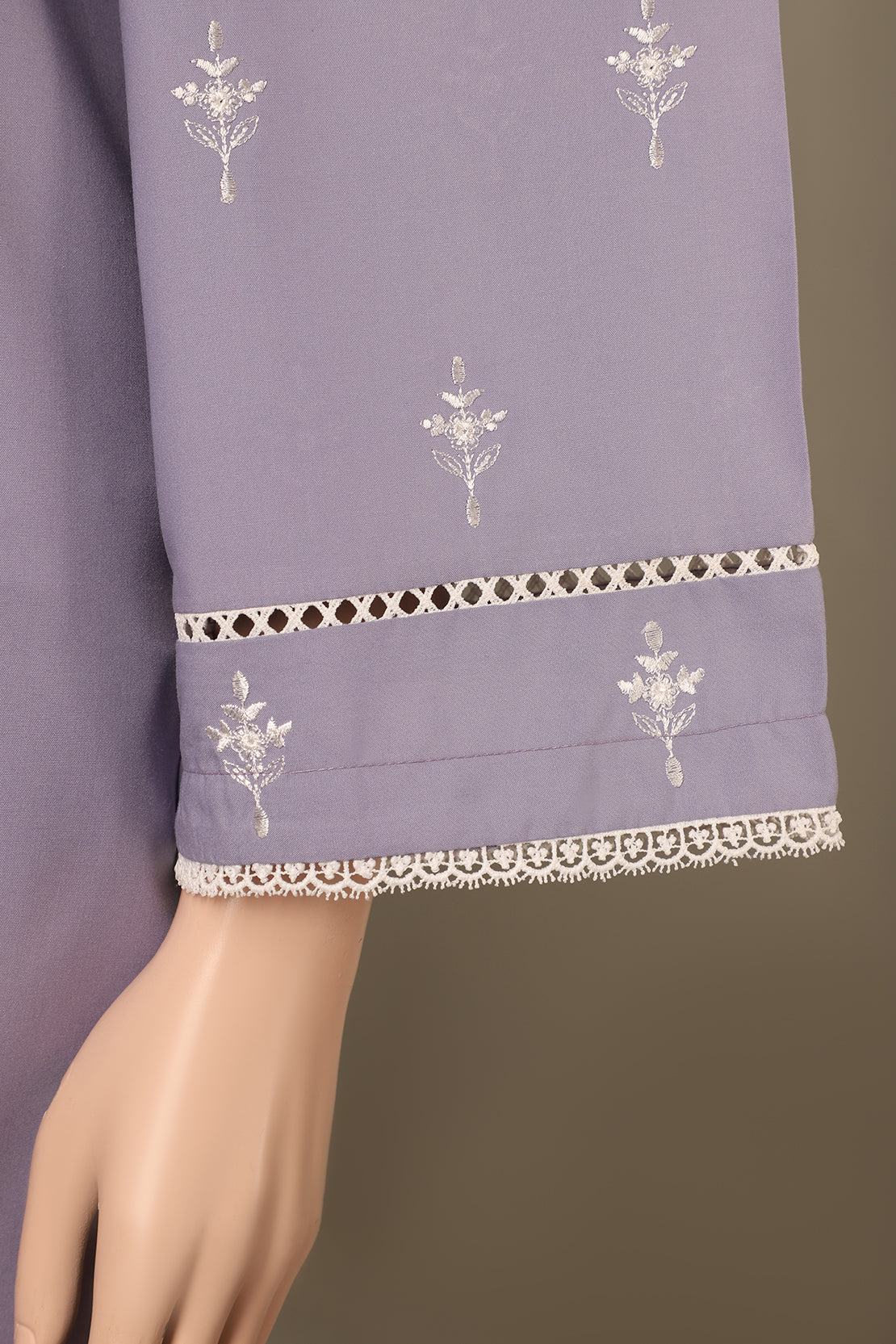 Solid Emb Formal Blended Suit - Image 4