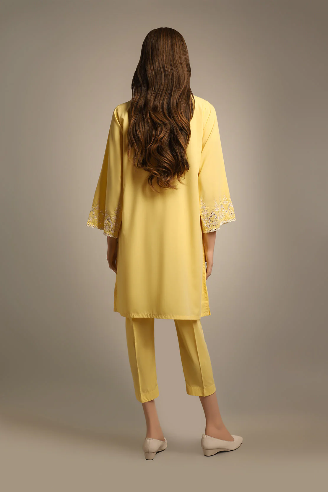 Solid Emb Formal Blended Suit - Image 2