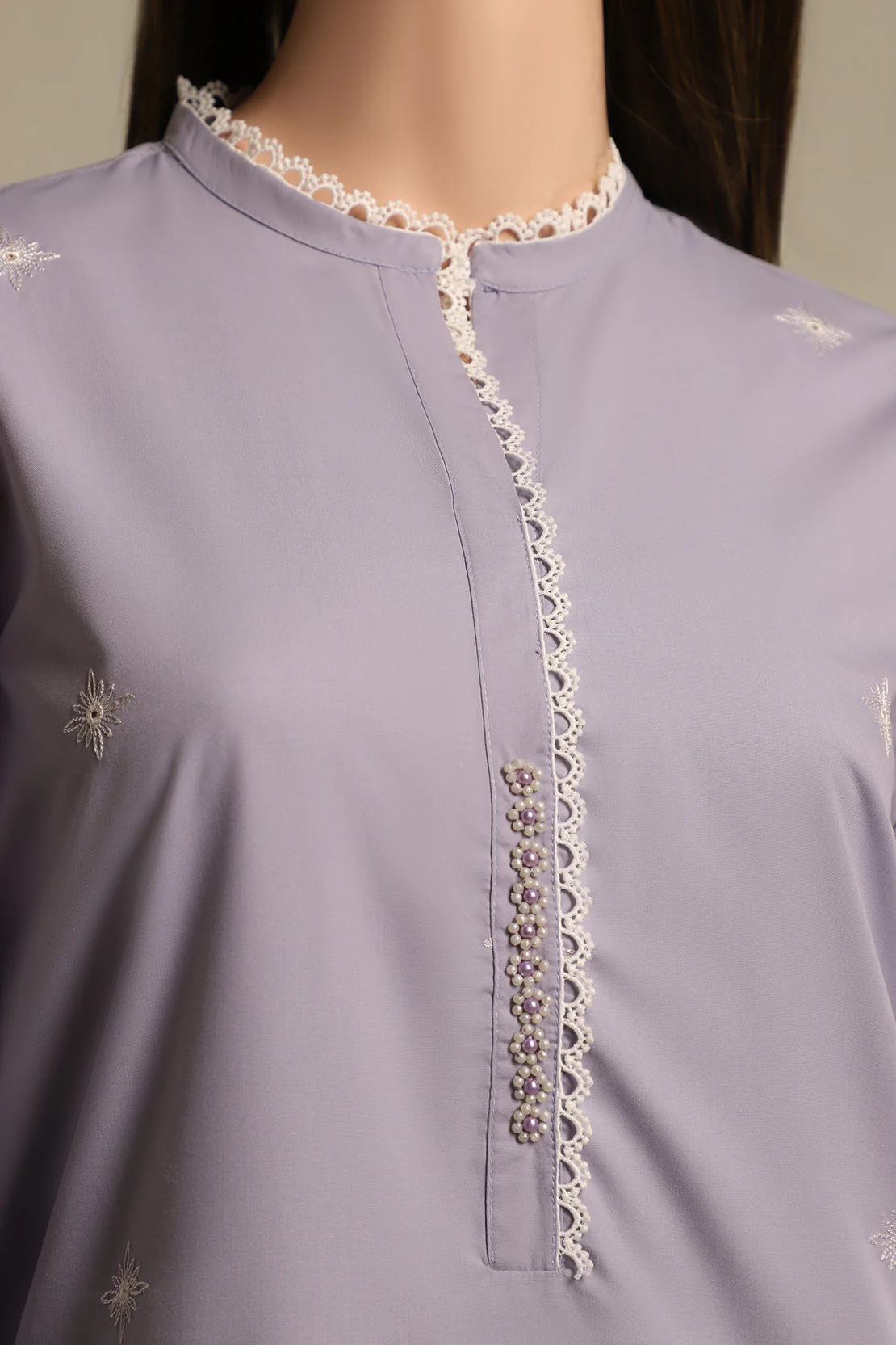 Solid Emb Formal Blended Suit - Image 3