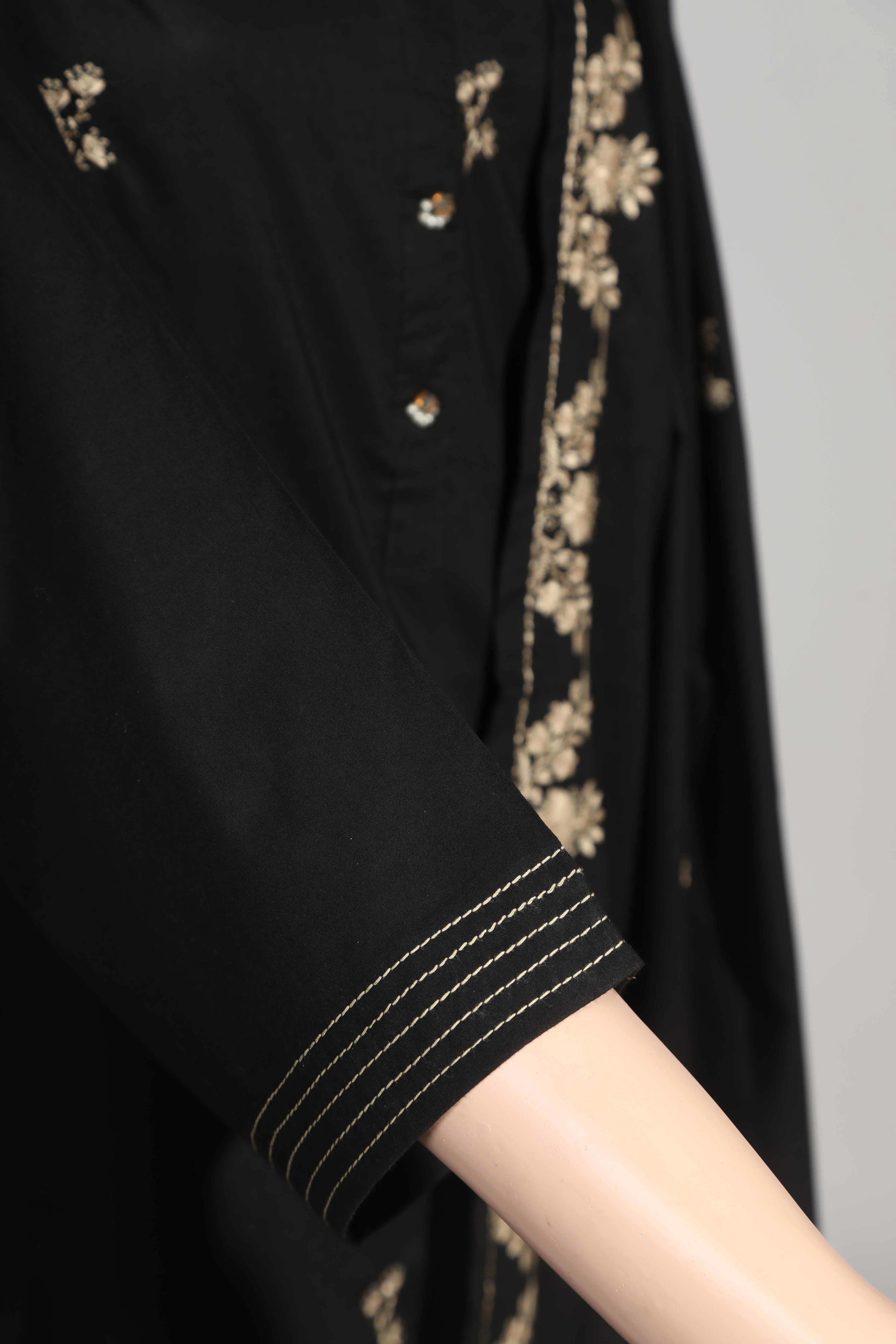 Solid Emb Lawn Stitched 2 Piece (Shirt/Dupatta) - Image 4