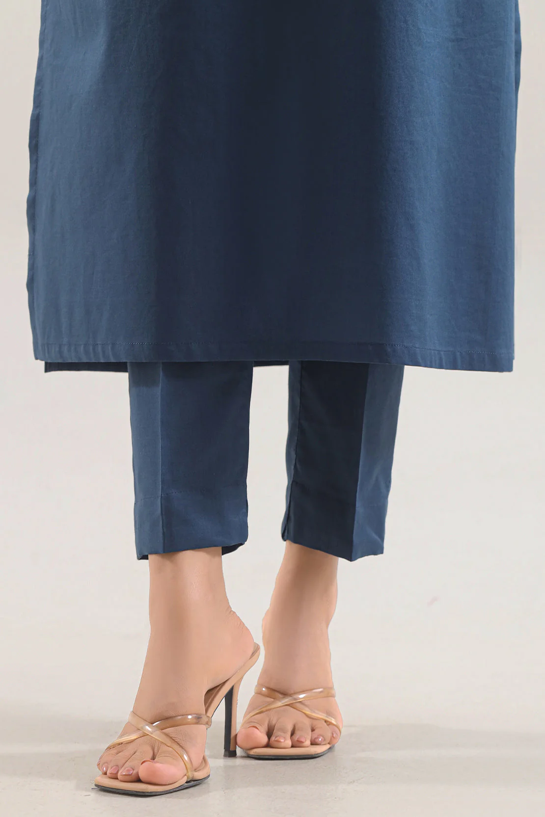 Solid Embroidered Cambric Stitched 2 Piece (Shirt/Trouser) - Image 6